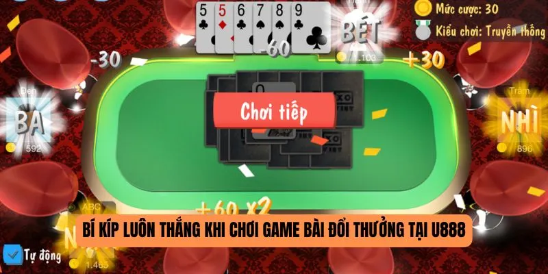 Các bước chơi game bài tại U888 cho người mới